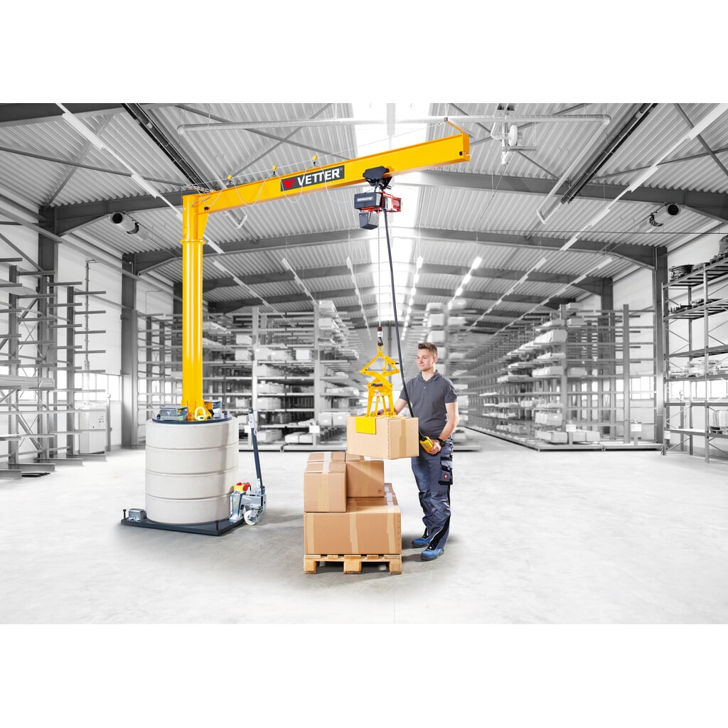 Immagine del prodotto n. 5: Gru orientabile VETTER® incl. paranco elettrico a catena LIFTKET, raggio di rotazione 270°, sbraccio 3.900 mm, portata 125 kg