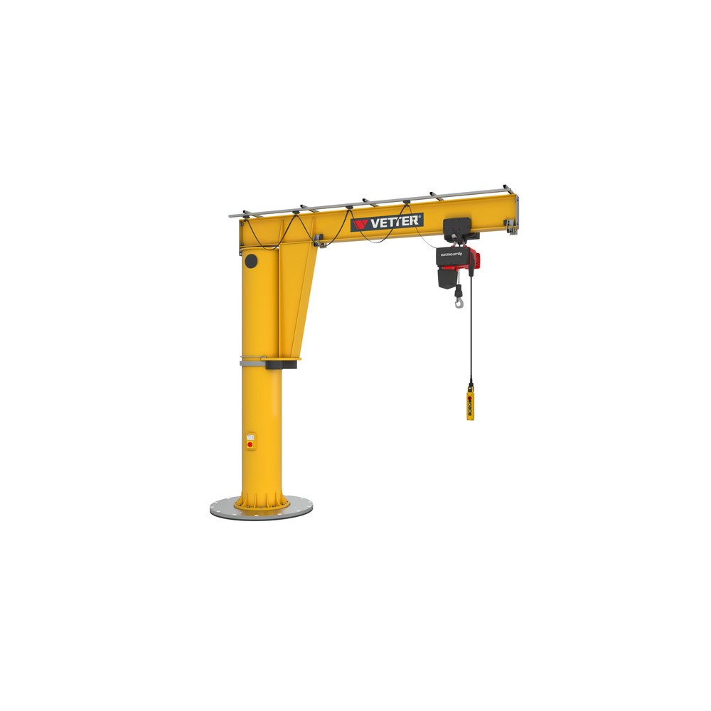 Immagine del prodotto n. 3: Gru orientabile VETTER® incl. paranco elettrico a catena LIFTKET, versione a colonna, raggio di rotazione 360°, sbraccio 3.000 mm incl. paranco elettrico a catena LIFTKET, portata 250 kg