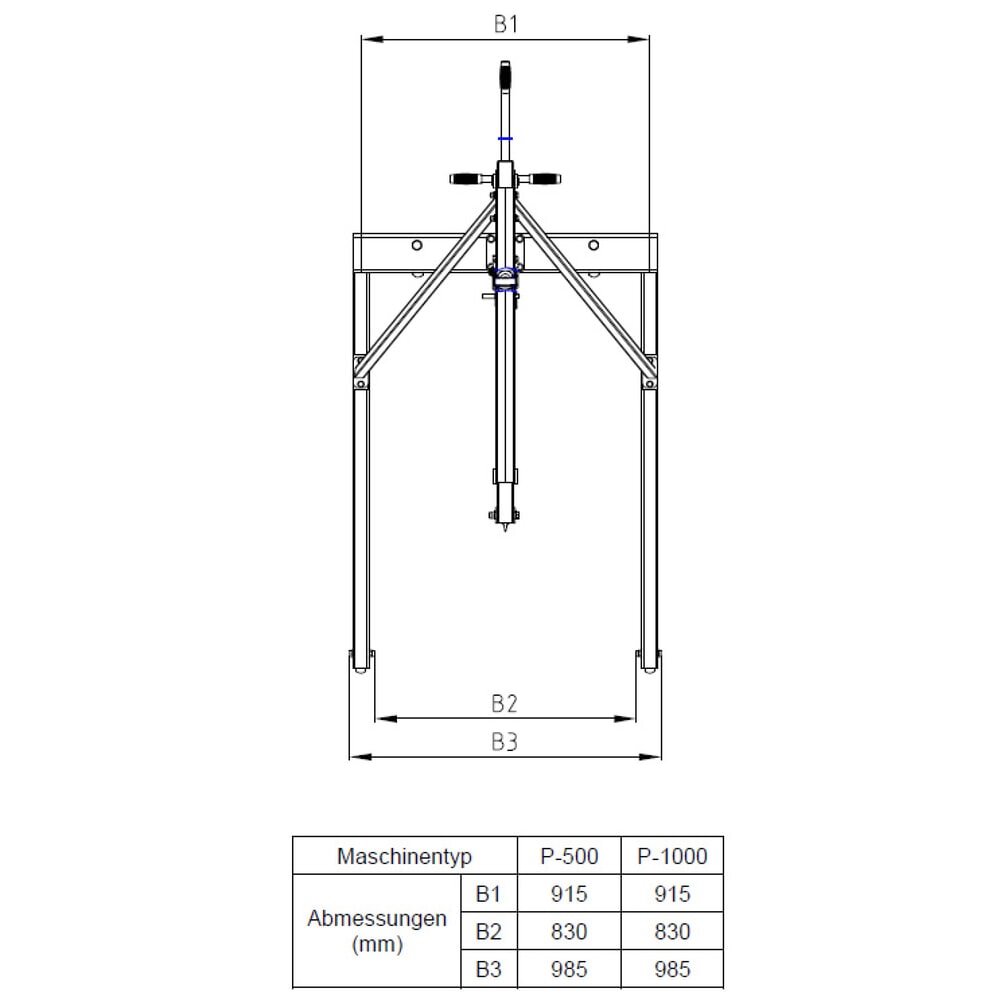 Immagine del prodotto n. 15: Gru parallela Steinbock®, pompa a due vie, portata 1.000 kg