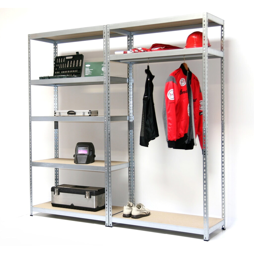 Guardaroba, AxLxP 1.800 x 1.800 x 460 mm, 8 ripiani Immagine del prodotto: Guardaroba, AxLxP 1.800 x 1.800 x 460 mm, 8 ripiani