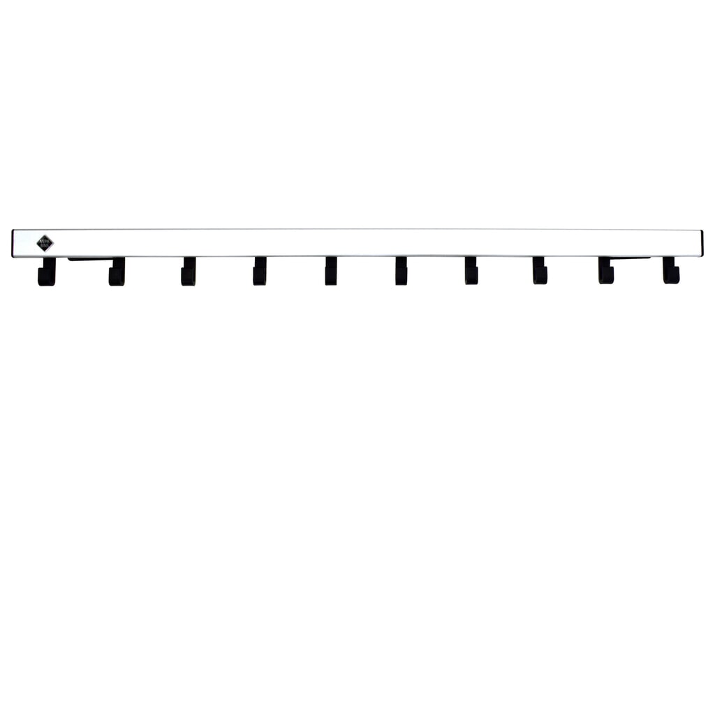Guardaroba da parete, da avvitare, 10 ganci, grigio, nero Immagine del prodotto: Guardaroba da parete, da avvitare, 10 ganci, grigio, nero
