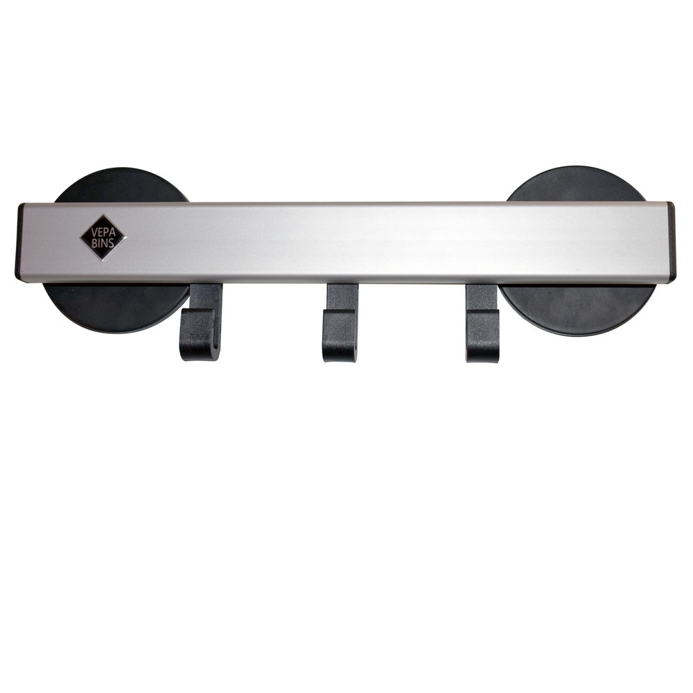 Immagine del prodotto n. 2: Guardaroba da parete, magnetico, 3 ganci, grigio, nero