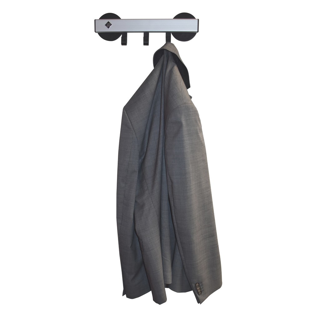 Immagine del prodotto n. 5: Guardaroba da parete, magnetico, 3 ganci, grigio, nero