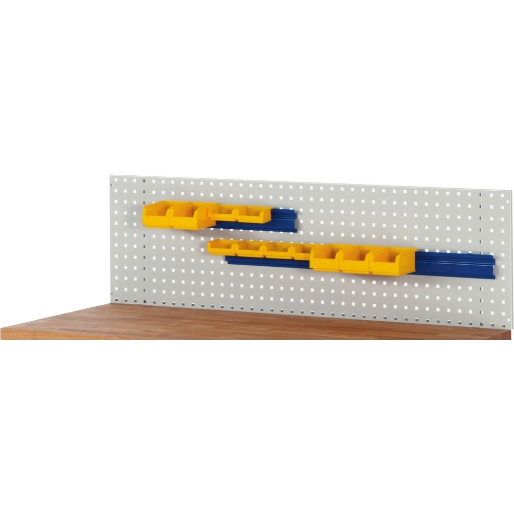 Immagine del prodotto n. 2: Guida di sospensione RAU per piastra forata, per il contenimento di contenitori a bocca di lupo, AxLxP 65 x 450 x 20 mm