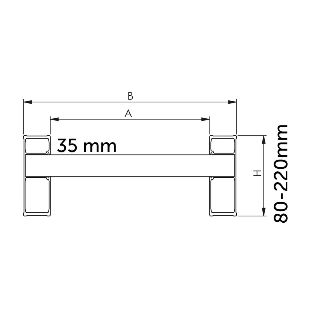 Guide di carico con pioli, con bordo, portata 1.660 kg/paio, lunghezza 2.340 mm Immagine del prodotto n. 2: Guide di carico con pioli, con bordo, portata 1.660 kg/paio, lunghezza 2.340 mm