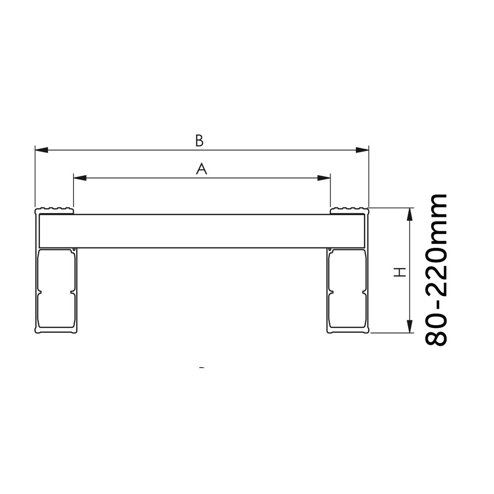 Immagine del prodotto n. 7: Guide di carico con pioli, senza bordo, portata 1.660 kg/paio, lunghezza 2.340 mm