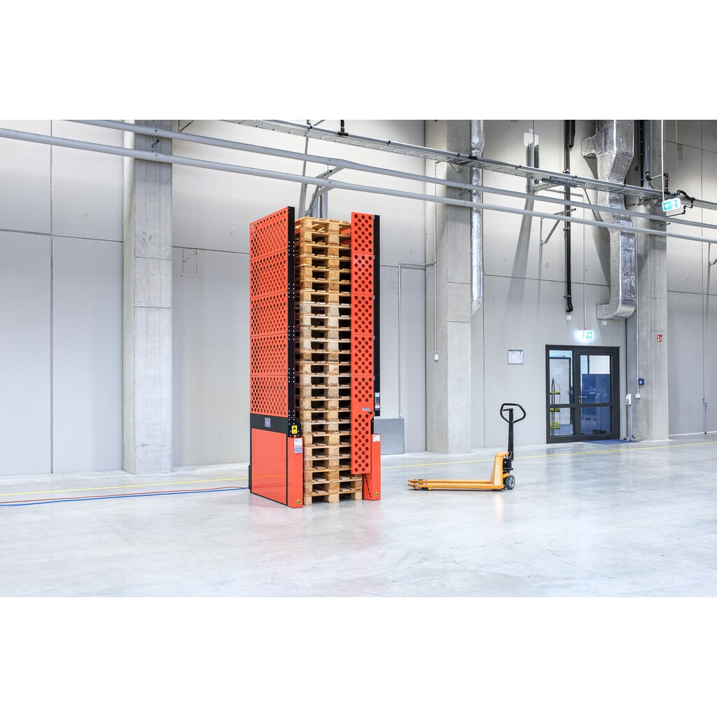 Immagine del prodotto: Hagenauer+Denk magazzino pallet PalServer elettrico, 24 pallet, LxL 1200 x 1200 mm