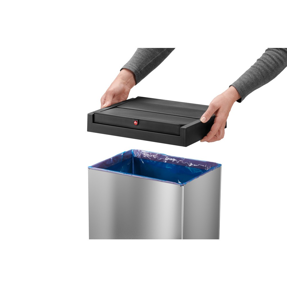 Immagine del prodotto n. 2: Hailo Big Box Swing portarifiuti 52 litri in acciaio inox