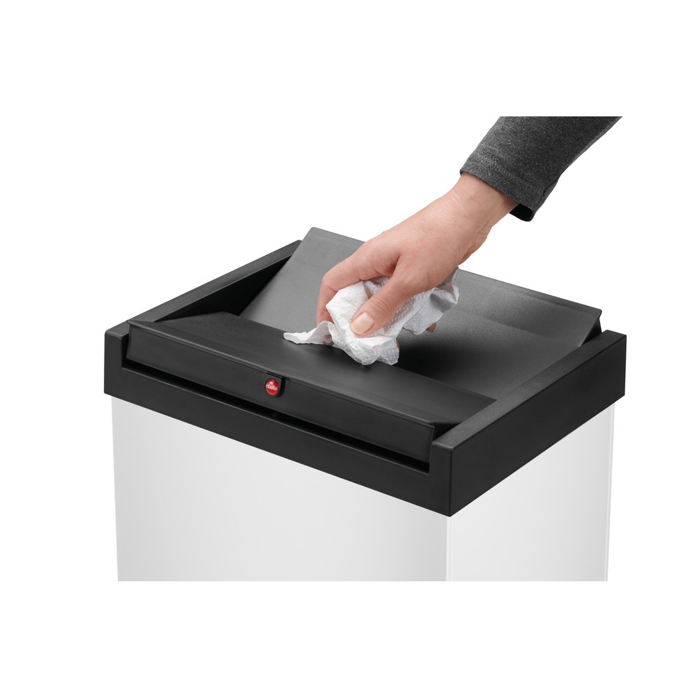 Immagine del prodotto n. 3: Hailo Big Box Swing portarifiuti 52 litri, colore: bianco