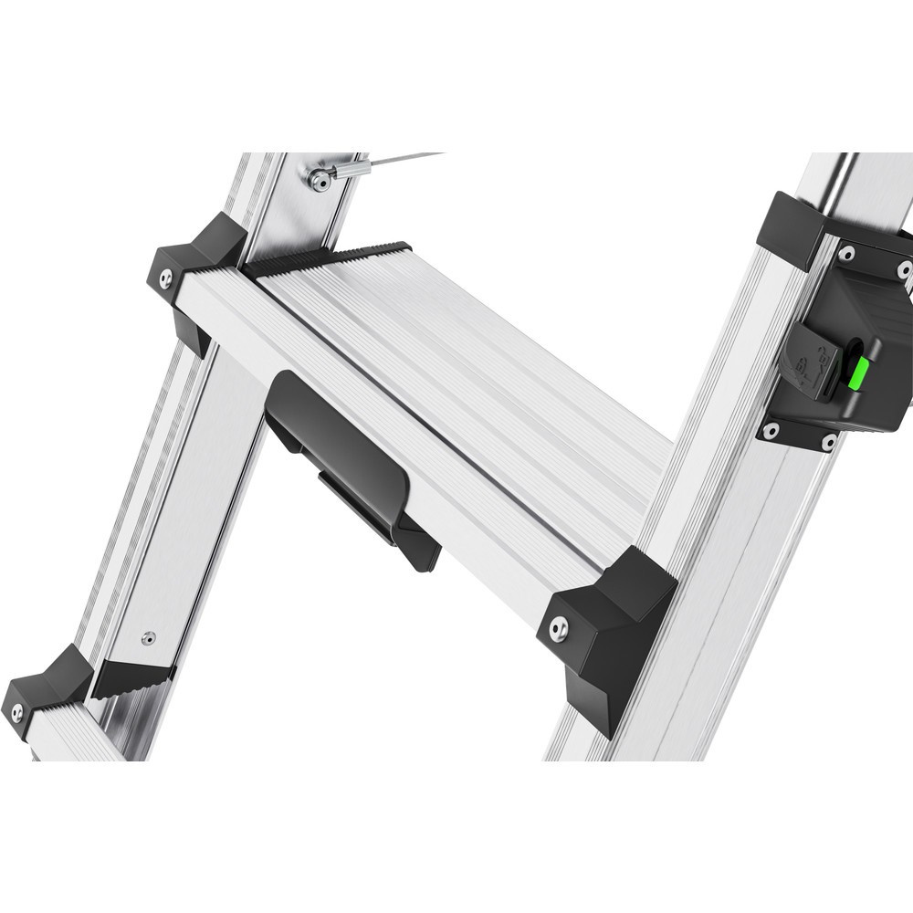 Immagine del prodotto n. 8: Hailo D100 TL TopLine, scala telescopica in alluminio a doppio gradino, 2x4 - 2x6 gradini