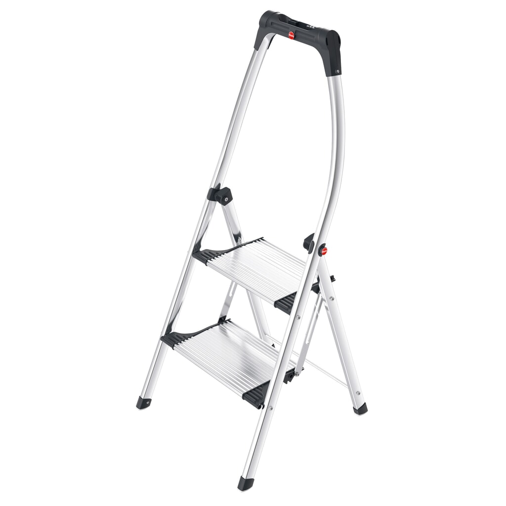 Scaletta richiudibile Hailo, altezza piattaforma 490 mm, gradini inclusa piattaforma 2, alluminio con scanalatura antiscivolo Immagine del prodotto: Scaletta richiudibile Hailo, altezza piattaforma 490 mm, gradini inclusa piattaforma 2, alluminio con scanalatura antiscivolo