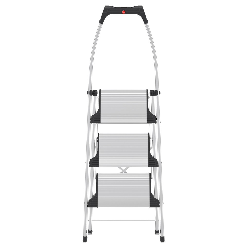 Immagine del prodotto n. 6: Scaletta richiudibile Hailo, altezza piattaforma 730 mm, gradini inclusa piattaforma 3, alluminio con scanalatura antiscivolo