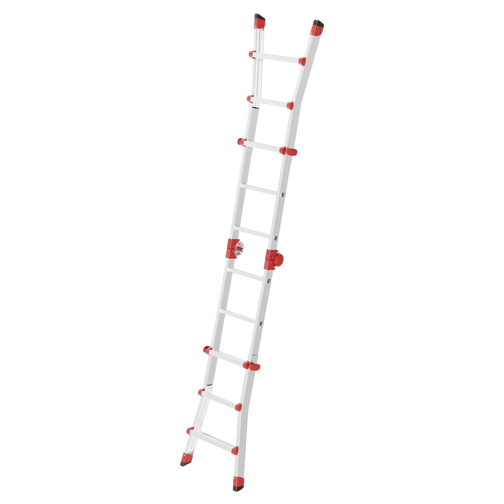 Immagine del prodotto n. 2: Hailo M80, Scala multifunzione in alluminio, 4x3 pioli