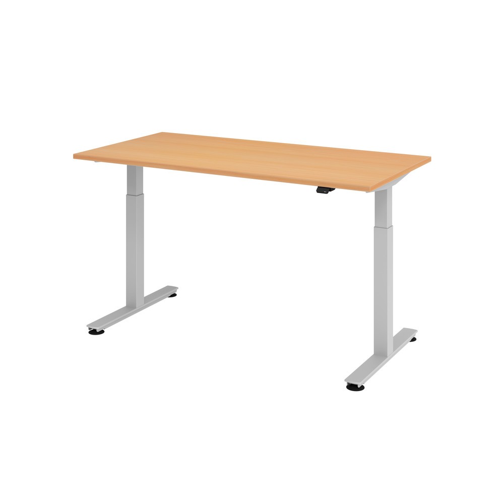 Immagine del prodotto n. 1: Hammerbacher Scrivania, regolabile in altezza elettricamente, LxP 1.600 x 800 mm, faggio