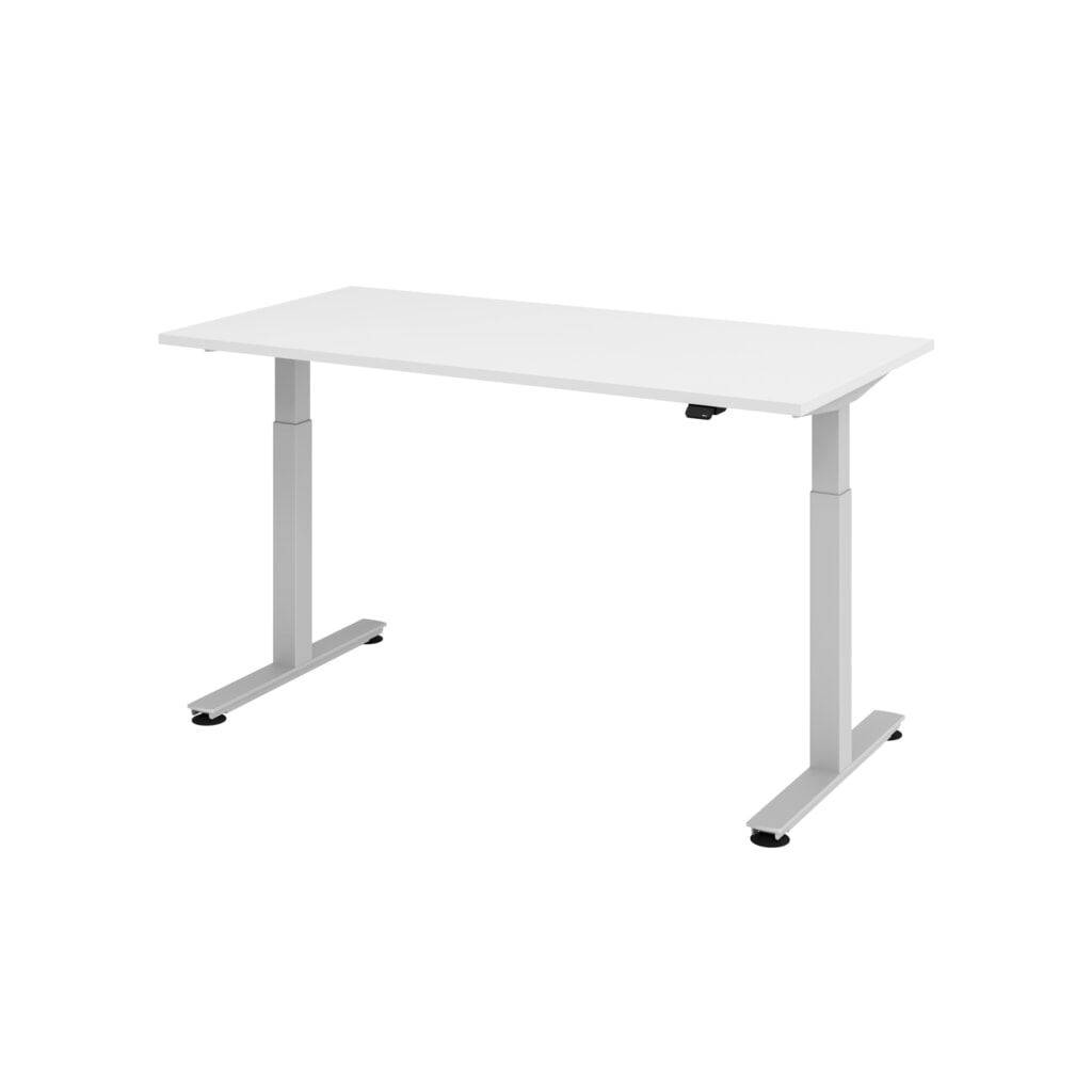 Hammerbacher Scrivania, regolabile in altezza elettricamente, LxP 1.600 x 800 mm, bianco Immagine del prodotto: Hammerbacher Scrivania, regolabile in altezza elettricamente, LxP 1.600 x 800 mm, bianco