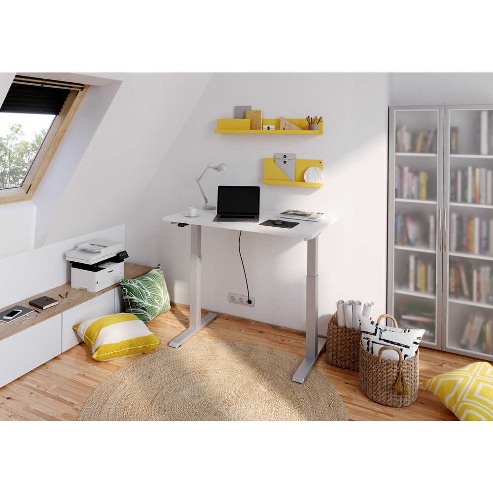 Immagine del prodotto n. 7: Hammerbacher Scrivania, regolabile in altezza elettricamente, LxP 1.600 x 800 mm, bianco