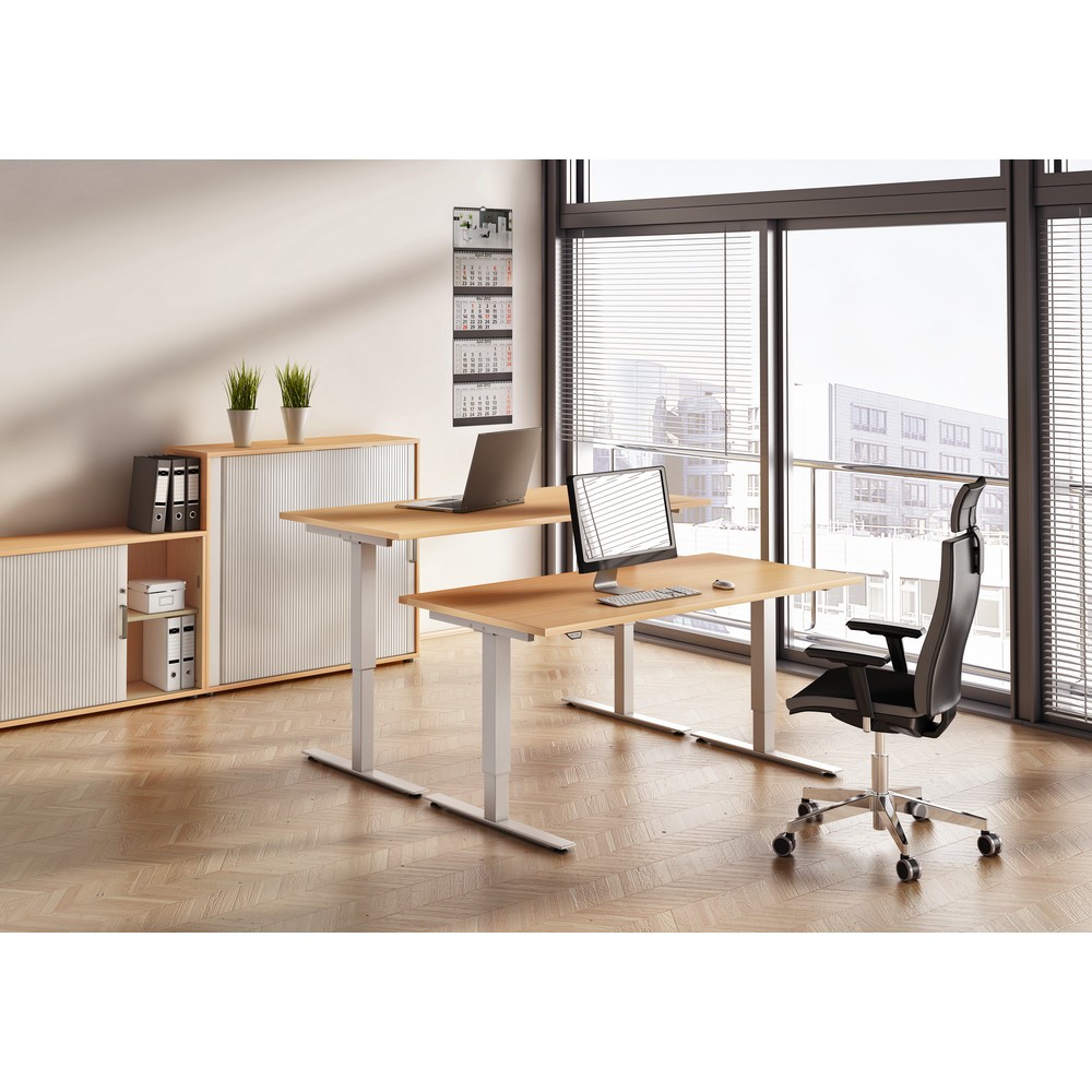 Immagine del prodotto n. 8: Hammerbacher Scrivania, regolabile in altezza elettricamente, LxP 1.600 x 800 mm, bianco
