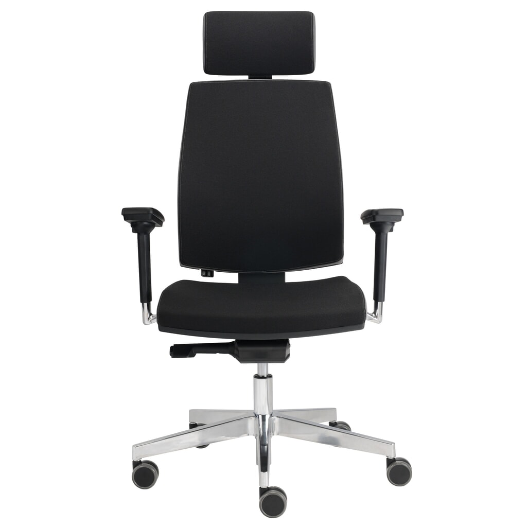Sedia girevole da ufficio Hammerbacher Premium 1, schienale imbottito, poggiatesta, bracciolo per sedia multifunzionale Immagine del prodotto: Sedia girevole da ufficio Hammerbacher Premium 1, schienale imbottito, poggiatesta, bracciolo per sedia multifunzionale