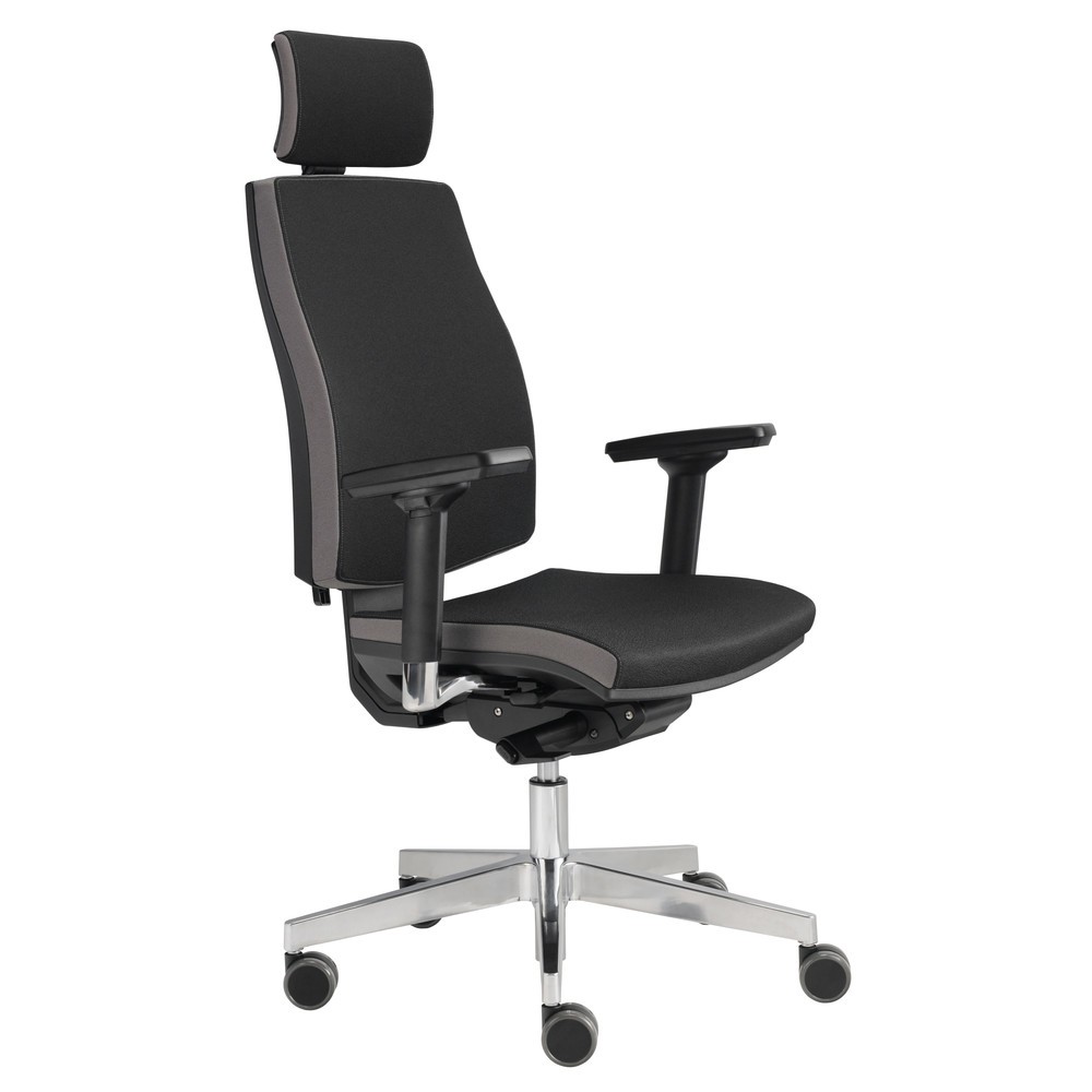 Immagine del prodotto n. 3: Sedia girevole da ufficio Hammerbacher Premium 1, schienale imbottito, poggiatesta, bracciolo per sedia multifunzionale