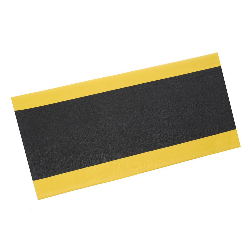 Immagine del prodotto n. 1: Tappetino defaticante HEMMDAL ErgoSoft Classic, strutturato, monostrato, LaxLu 600 x 1.200 mm, nero/giallo