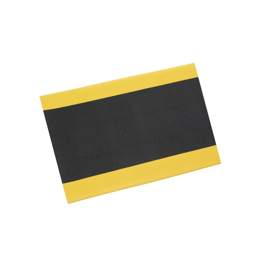 Immagine del prodotto n. 1: Tappetino defaticante HEMMDAL ErgoSoft Classic, strutturato, monostrato, LaxLu 600 x 900 mm, nero/giallo