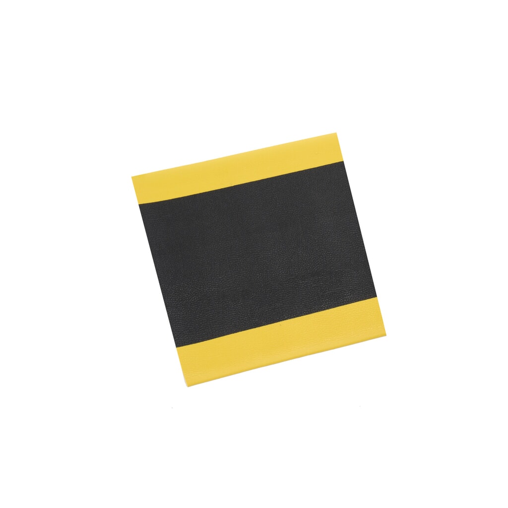 Immagine del prodotto: Tappetino defaticante HEMMDAL ErgoSoft Classic, strutturato, monostrato, LaxLu 600 x 600 mm, nero/giallo