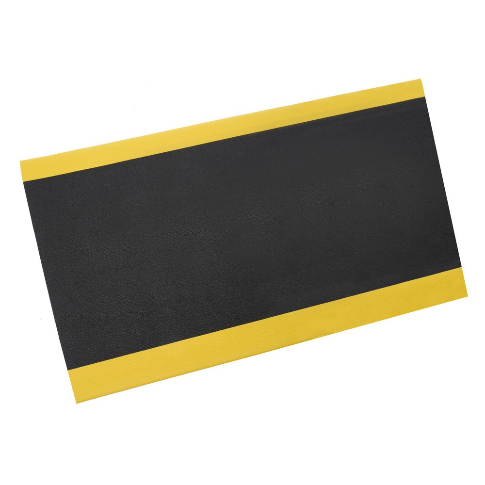 Immagine del prodotto n. 1: Tappetino defaticante HEMMDAL ErgoSoft Classic, strutturato, monostrato, LaxLu 900 x 1.500 mm, nero/giallo