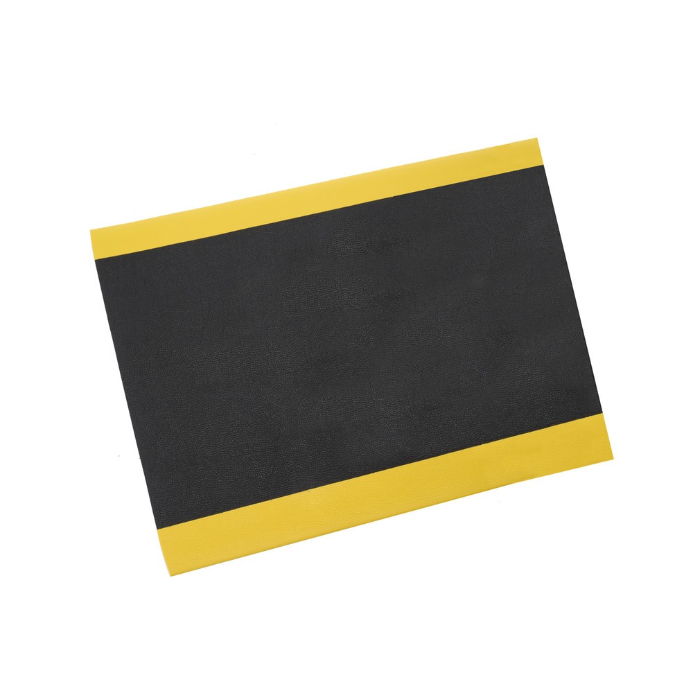Immagine del prodotto n. 1: Tappetino defaticante HEMMDAL ErgoSoft Classic, strutturato, monostrato, LaxLu 900 x 1.200 mm, nero/giallo