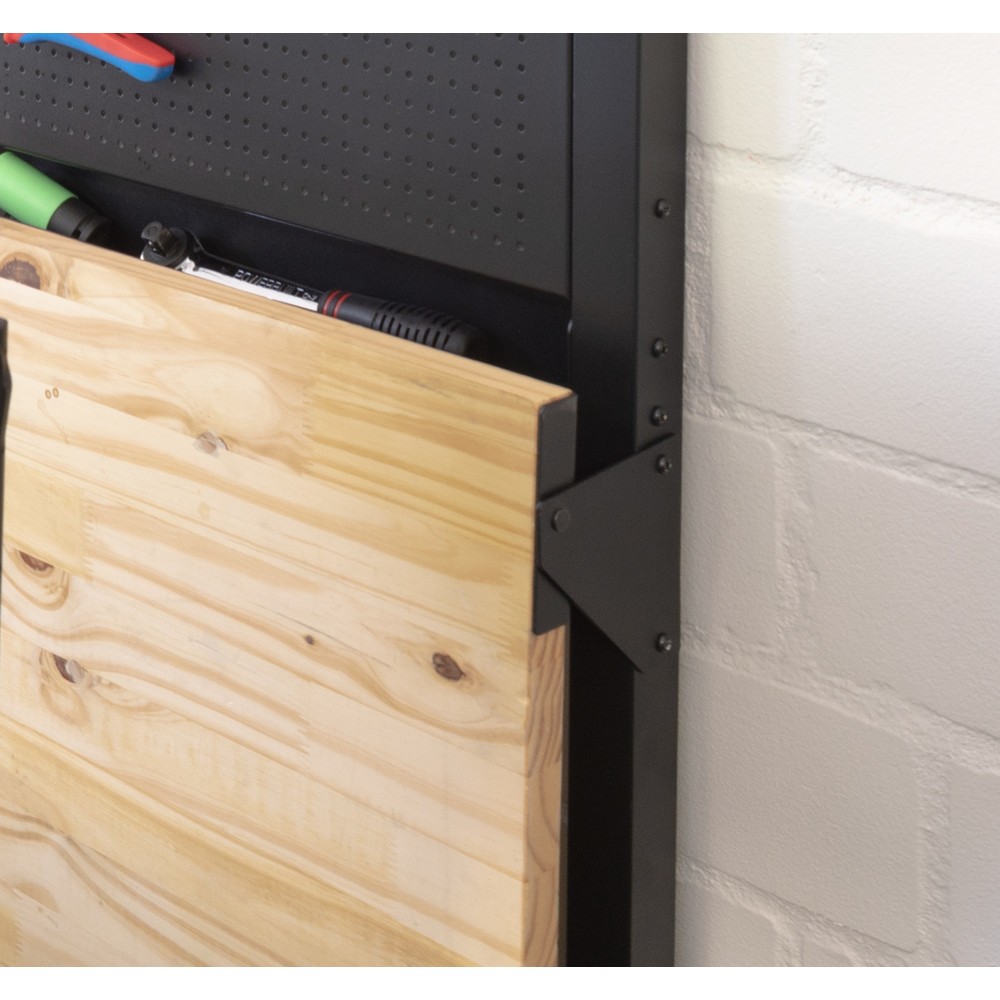 Immagine del prodotto n. 6: HEMMDAL Banco da lavoro, pieghevole, portata 150 kg, parete perforata con 10 ganci