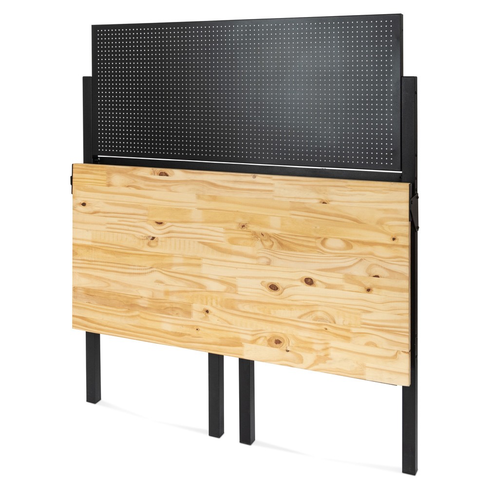 Immagine del prodotto n. 7: HEMMDAL Banco da lavoro, pieghevole, portata 150 kg, parete perforata con 10 ganci