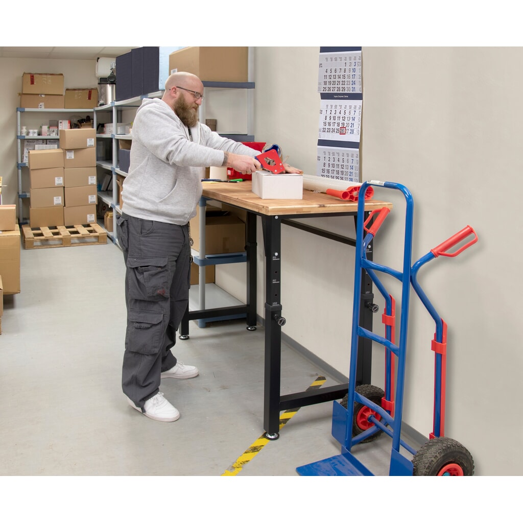 HEMMDAL Banco da lavoro, regolabile in altezza, portata 200 kg Immagine del prodotto n. 4: HEMMDAL Banco da lavoro, regolabile in altezza, portata 200 kg
