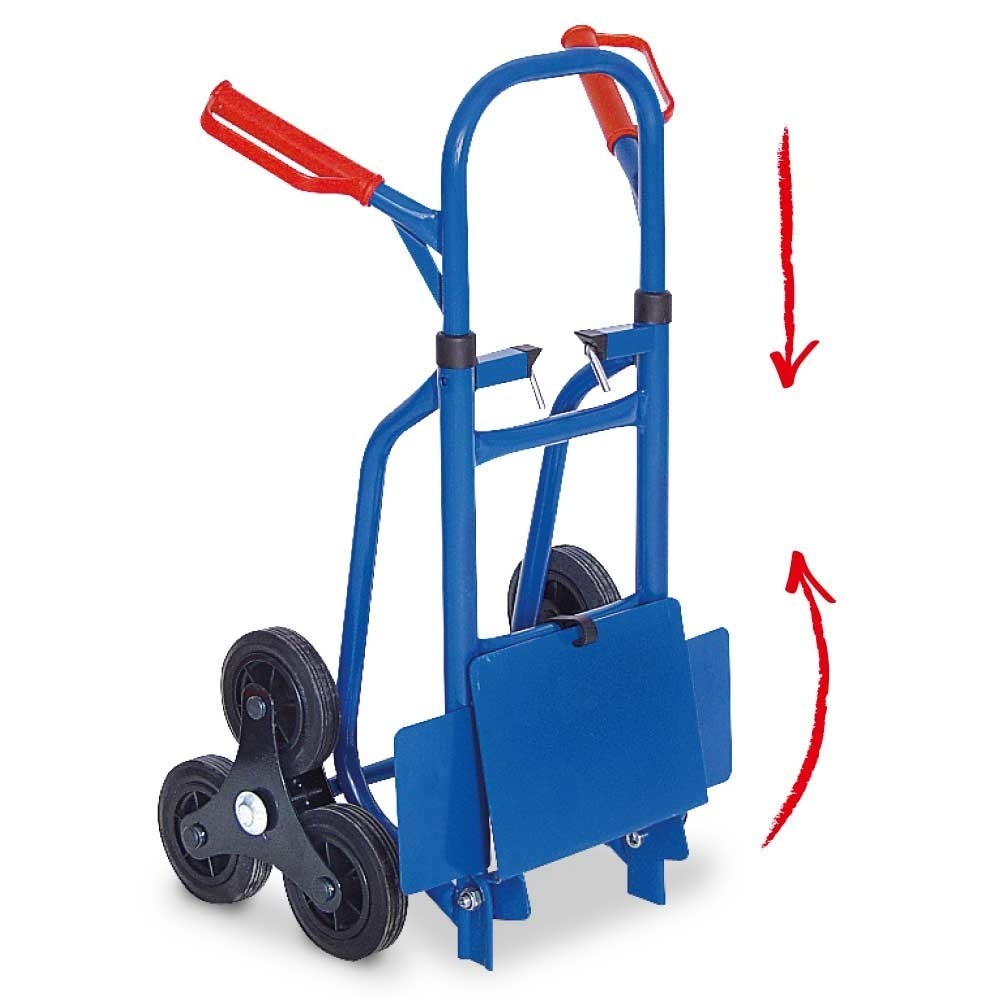 Immagine del prodotto n. 2: HEMMDAL Carrello con scaletta, pieghevole, portata 150 kg, pala LxP 270 x 200 mm