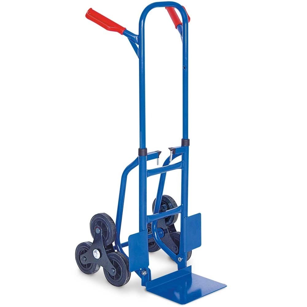 Immagine del prodotto: HEMMDAL Carrello con scaletta, pieghevole, portata 150 kg, pala LxP 270 x 200 mm