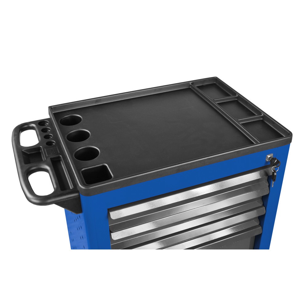 Immagine del prodotto n. 2: HEMMDAL Carrello da officina, incl. assortimento di utensili da 115 pezzi, blu