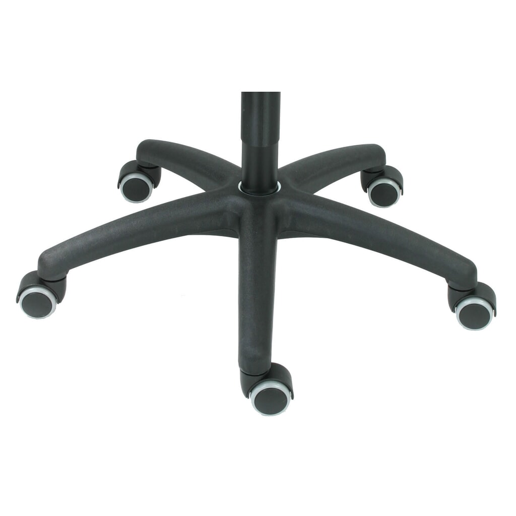 Immagine del prodotto n. 3: Sgabello circolare BASIC, sedile in faggio, altezza sedile 430-620 mm, ruote