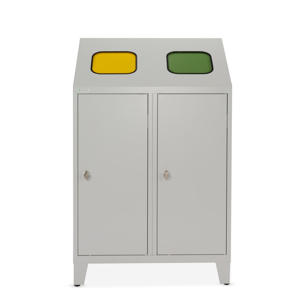 Immagine del prodotto n. 3: HEMMDAL portarifiuti riciclabili Duo, con 2 supporti per sacchetti, ciascuno da 120 litri