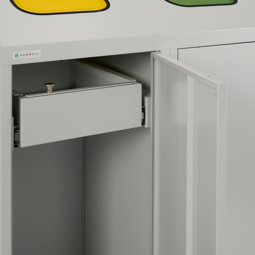 Immagine del prodotto n. 5: HEMMDAL portarifiuti riciclabili Duo, con 2 supporti per sacchetti, ciascuno da 120 litri
