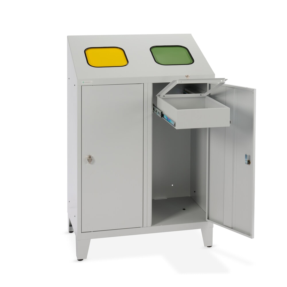 Immagine del prodotto n. 8: HEMMDAL portarifiuti riciclabili Duo, con 2 supporti per sacchetti, ciascuno da 120 litri
