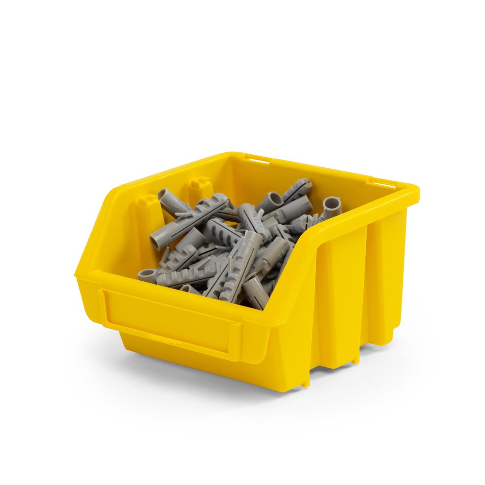 Immagine del prodotto n. 8: HEMMDAL set di contenitori a bocca di lupo S, AxLxP 75 x 116 x 112 mm, giallo, 48 pezzi/SU