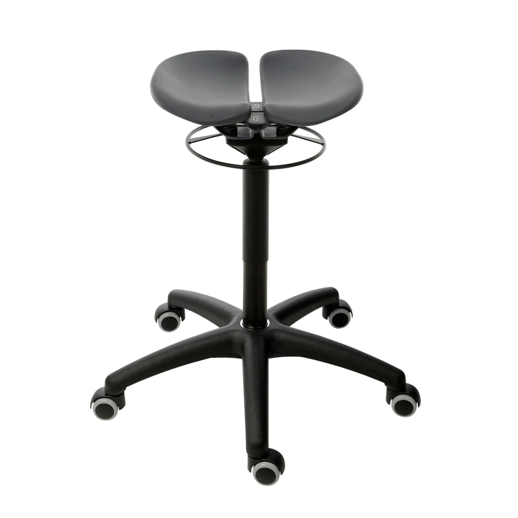 Scocca del sedile HEMMDAL su elementi a molla, sedile in materiale plastico a 2 sezioni, altezza sedile 500-680 mm, ruote Immagine del prodotto: Scocca del sedile HEMMDAL su elementi a molla, sedile in materiale plastico a 2 sezioni, altezza sedile 500-680 mm, ruote