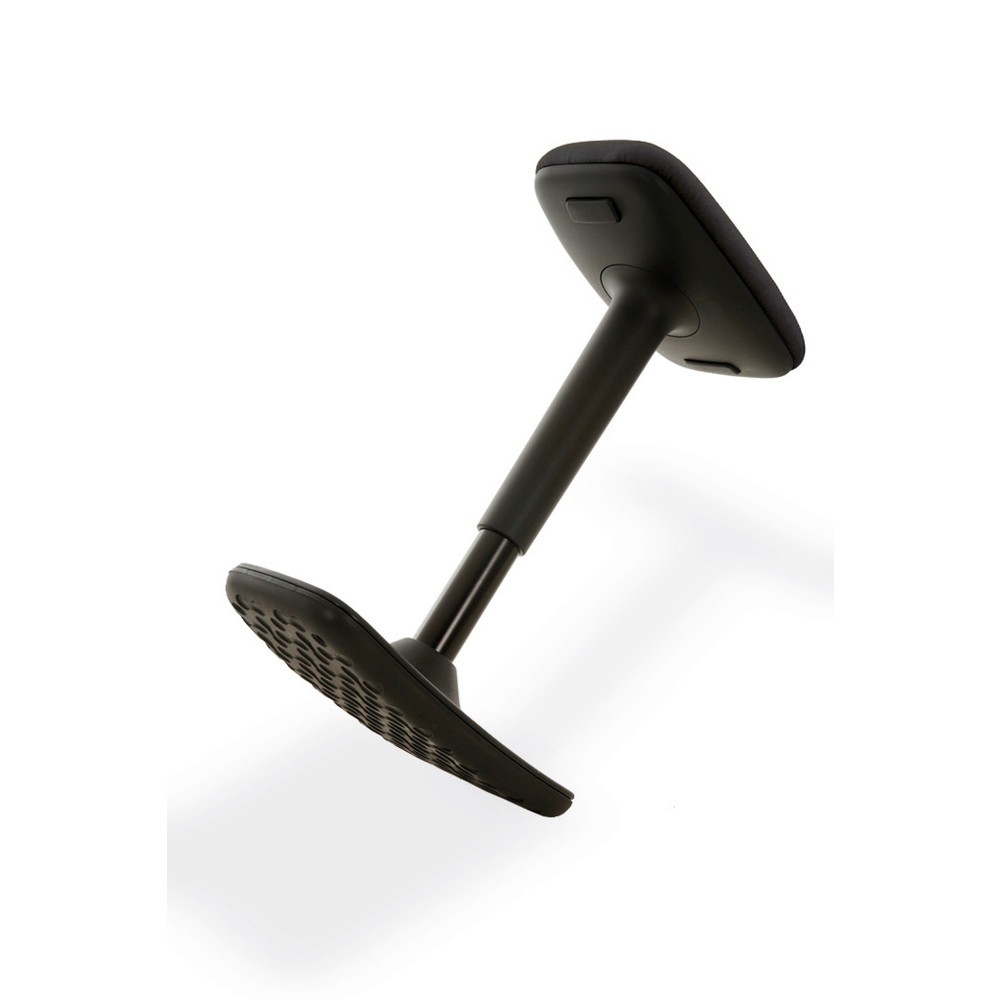 Immagine del prodotto n. 2: Sgabello regginpiedi HEMMDAL, sedile in similpelle, altezza sedile 560-690 mm, base basculante convessa
