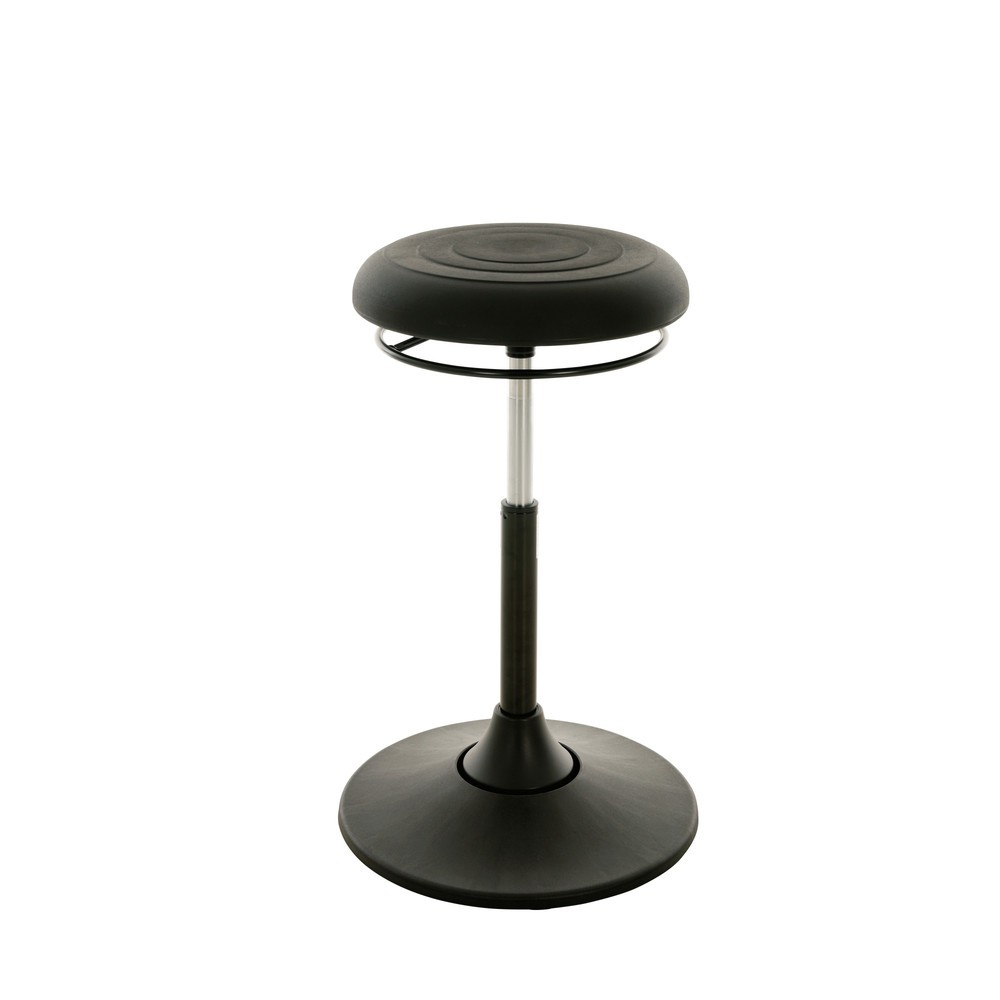Immagine del prodotto: Sgabello regginpiedi HEMMDAL, sedile girevole in similpelle, altezza sedile 510-700 mm, base circolare