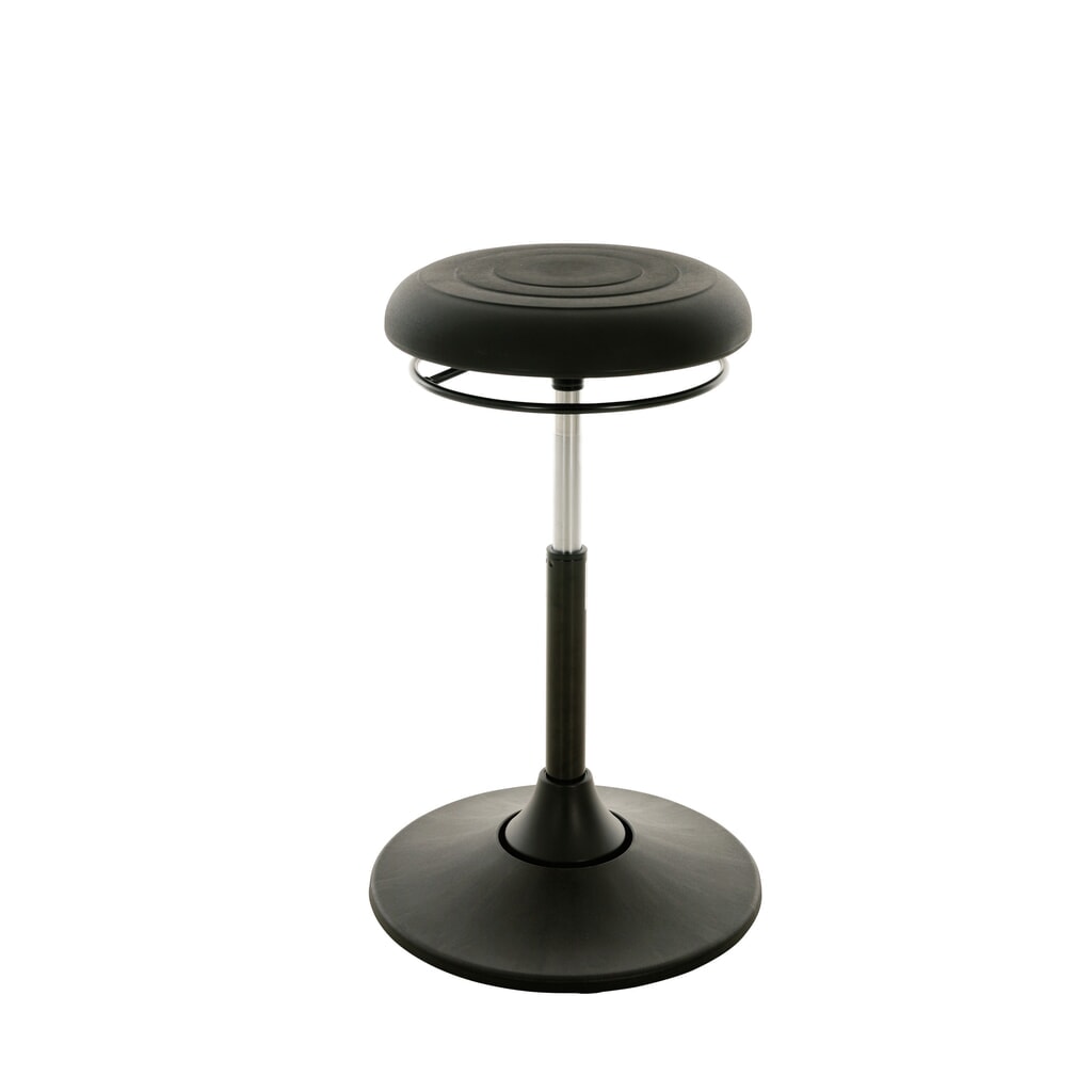 Immagine del prodotto: Sgabello regginpiedi HEMMDAL, sedile girevole in similpelle, altezza sedile 510-700 mm, base circolare