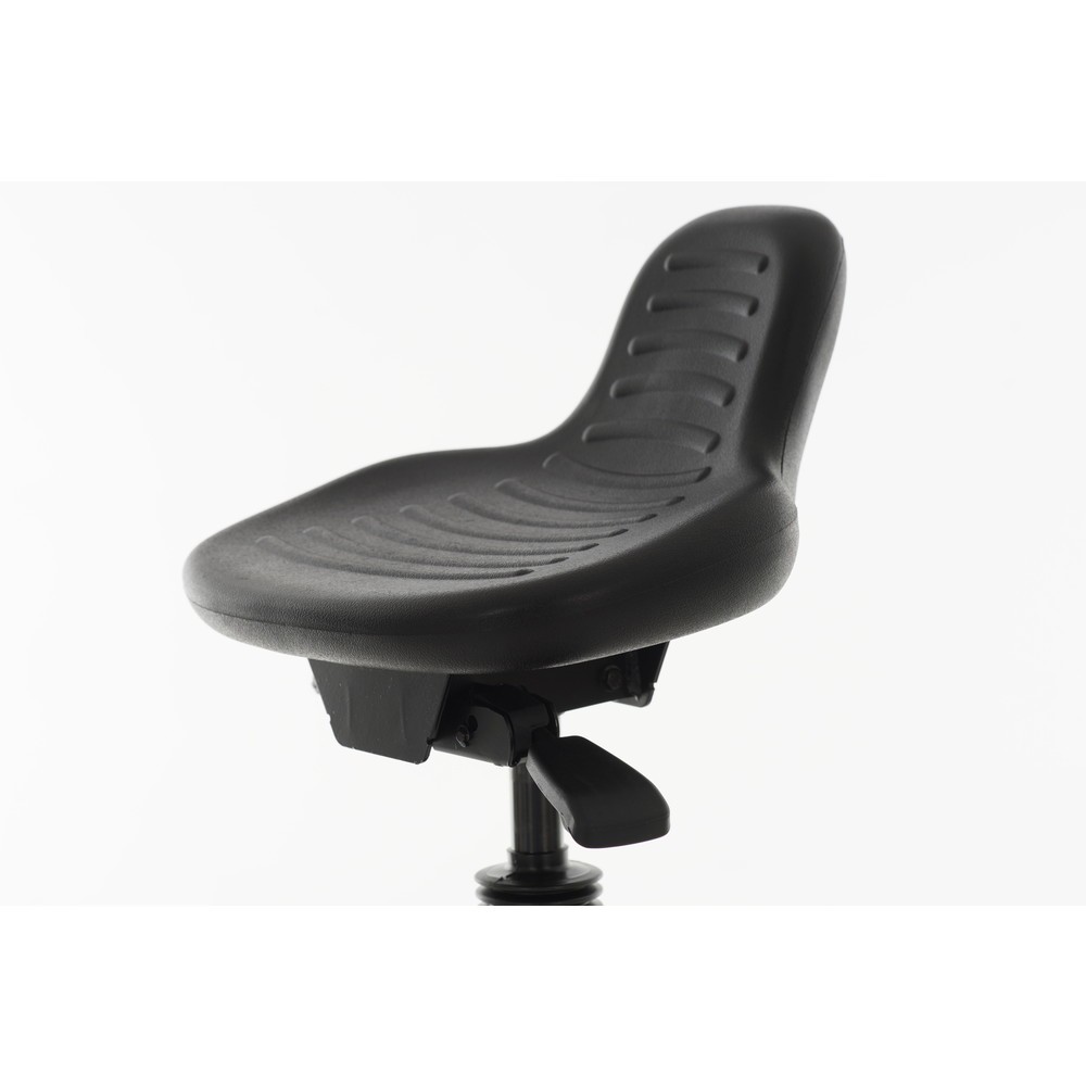 Immagine del prodotto n. 2: Regginpiedi HEMMDAL, sedile in PU con supporto per la schiena + maniglia per il trasporto, altezza sedile 580-840 mm, piedini