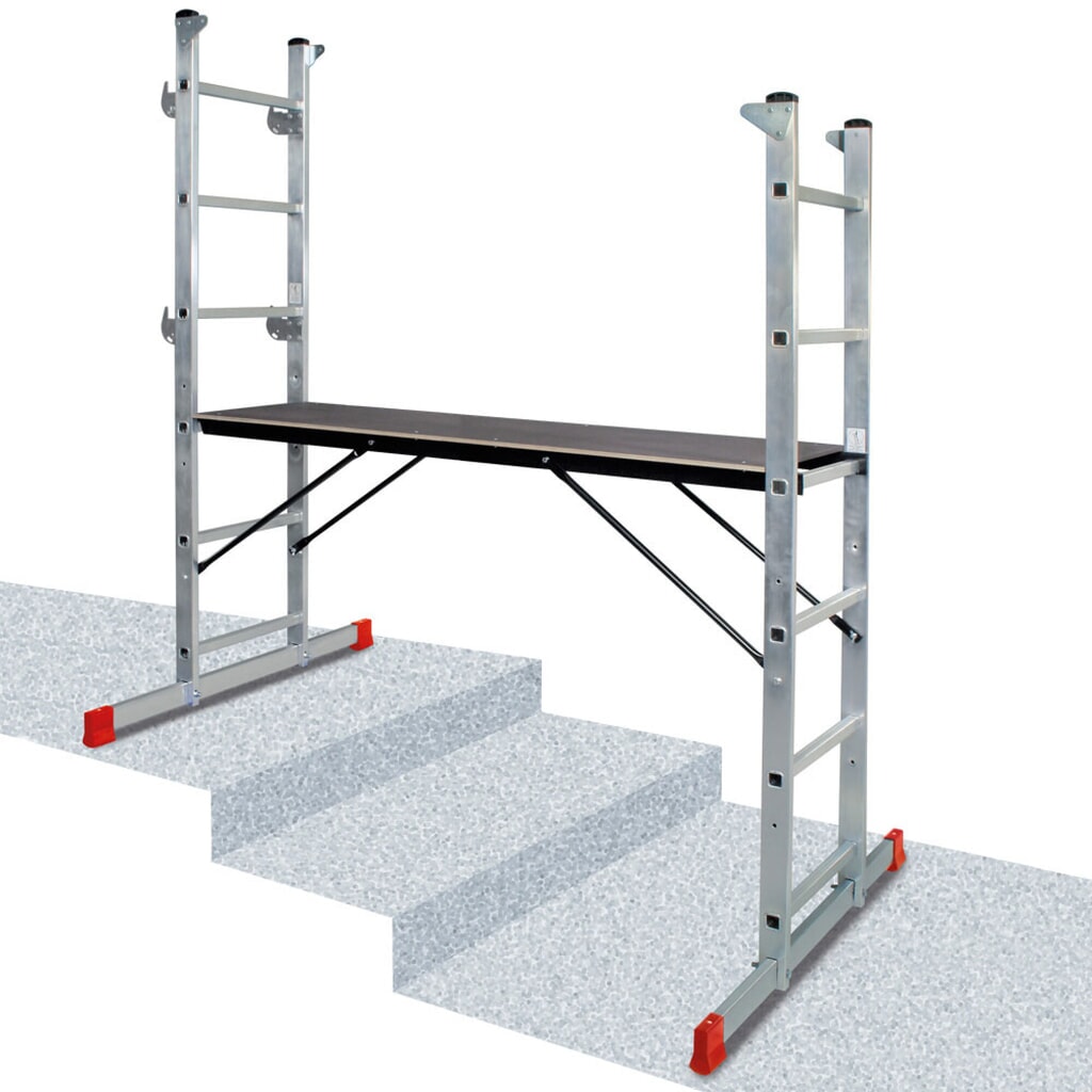 HEMMDAL Trabattello in alluminio 3 in 1, portata 135 kg Immagine del prodotto n. 4: HEMMDAL Trabattello in alluminio 3 in 1, portata 135 kg