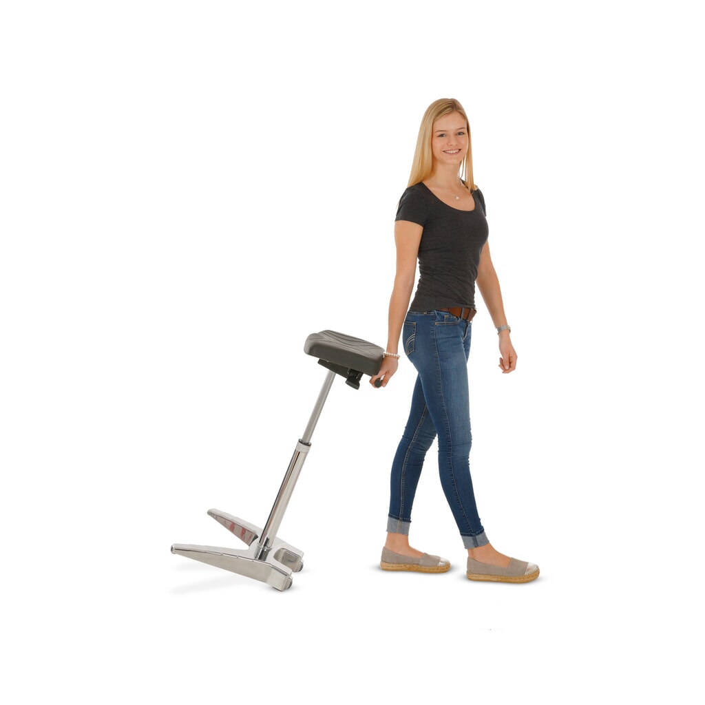 Ausilio per la posizione eretta HEMMDAL XXL, sedile extra largo in PU + maniglia per il trasporto, altezza sedile 700-880 mm Immagine del prodotto n. 5: Ausilio per la posizione eretta HEMMDAL XXL, sedile extra largo in PU + maniglia per il trasporto, altezza sedile 700-880 mm