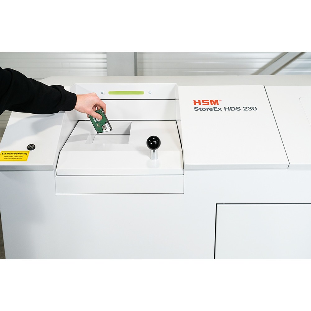 Immagine del prodotto n. 6: HSM Distruttore supporti dati StoreEx HDS 230, a una velocità, taglio in frammenti da 20 x 40-50 mm