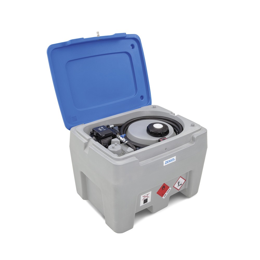 Immagine del prodotto: Impianto di rifornimento in PE, con pompa, pistola di erogazione + tubo, capacità 250 l, V 12, 35 l/min