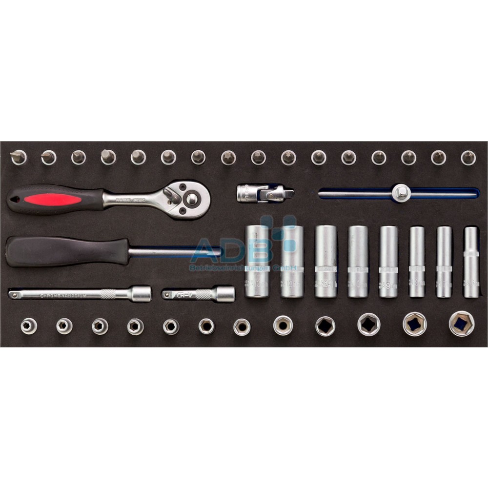Immagine del prodotto n. 2: Inserto per carrello da officina per set di chiavi combinate, 10 pezzi, 8-22 mm