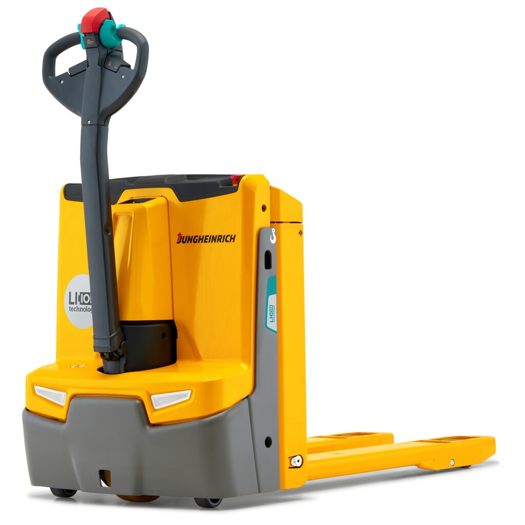 Transpallet elettrico Jungheinrich EJE 116i, portata 1.600 kg, lunghezza forche 1.150 mm Immagine del prodotto: Transpallet elettrico Jungheinrich EJE 116i, portata 1.600 kg, lunghezza forche 1.150 mm